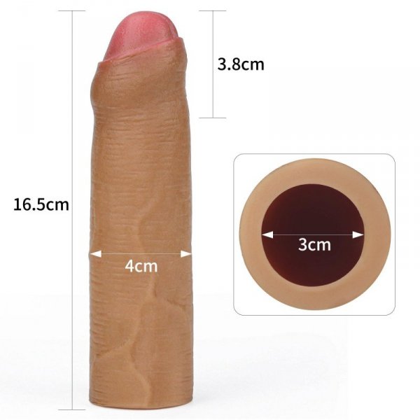 Add 1&quot; Revolutionary Silicone Nature Extender Uncircumcised