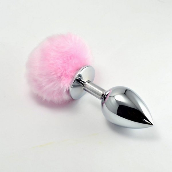 Pompon Metal Plug Large Purple