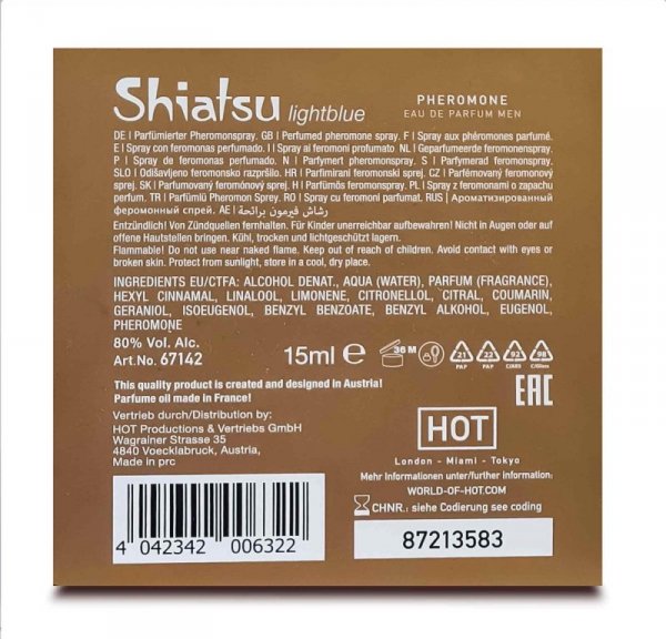 SHIATSU Pheromon Fragrance man lightblue  15 ml