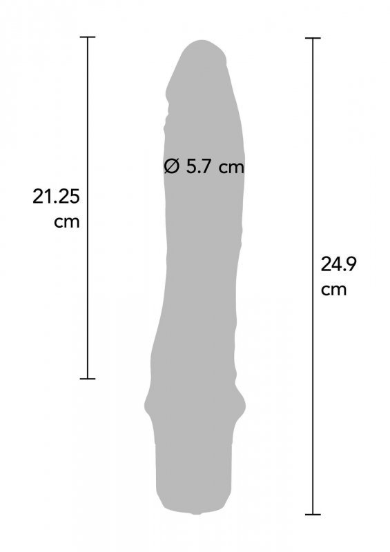 Wibrator-CLASSIC LARGE VIBRATOR BLACK
