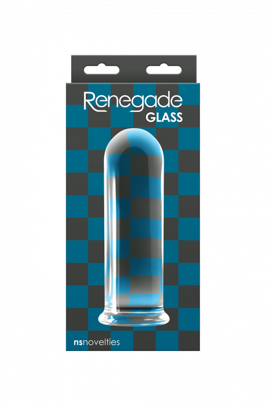 NS Novelties RENEGADE GLASS ROOK CLEAR - szklany korek analny (biały)