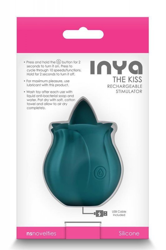 NS Novelties INYA THE KISS DARK TEAL - masażer łechtaczki (zielony)