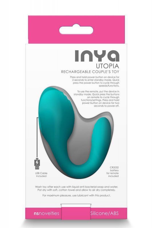 NS Novelties INYA UTOPIA TEAL - masażer łechtaczki (zielony)