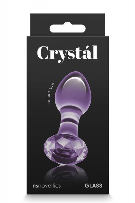 NS Novelties CRYSTAL GEM PURPLE - szklany korek analny (fioletowy diament)