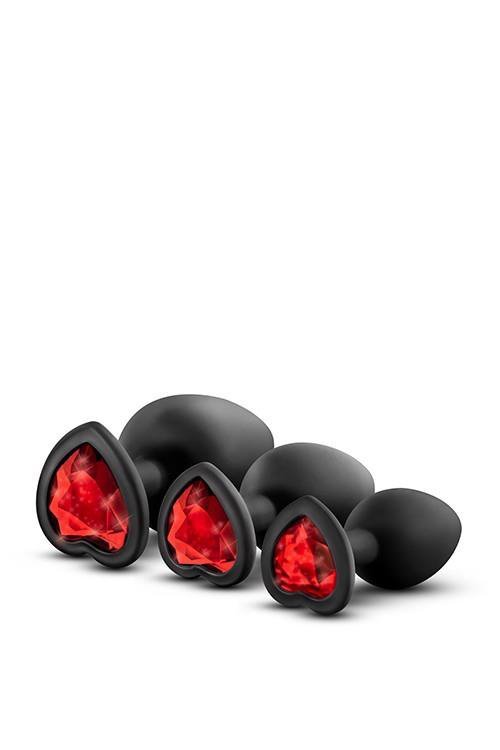 Zestaw-LUXE BLING PLUGS TRAINING KIT RED GEMS