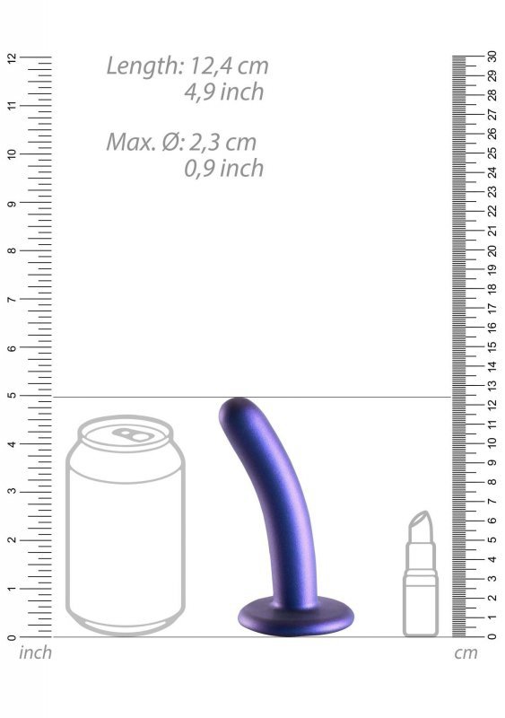 Smooth Silicone G-Spot Dildo - 5&#039;&#039; / 12 cm