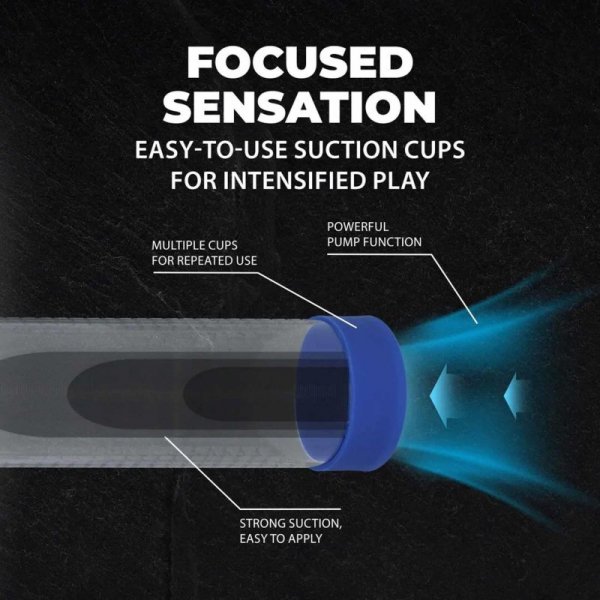 HyperPump - Rechargeable Penis Pump - Metallic Blue