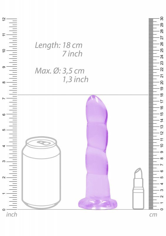 Non Realistic Dildo with Suction Cup - 7&quot;&quot;/ 17 cm