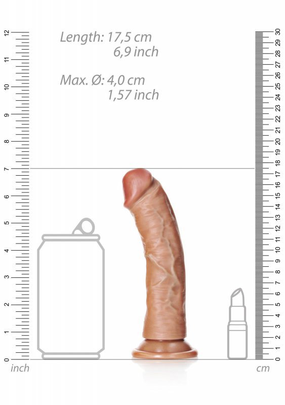 Curved Realistic Dildo with Suction Cup - 6&quot;&quot;/ 15,5 cm