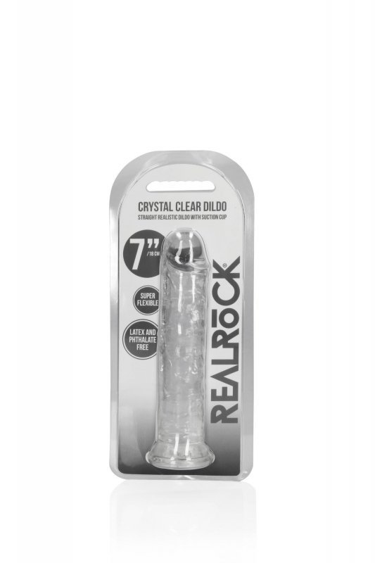 Straight Realistic Dildo with Suction Cup - 7&#039;&#039; / 18