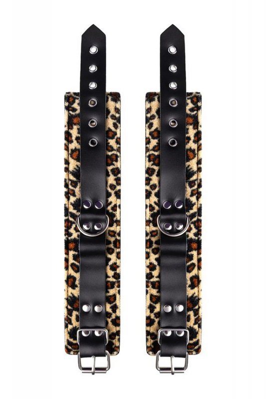 Anonymo handcuffs, PU leather, print, 27 cm