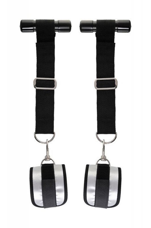 Anonymo hand clamps, polyester, silver, 23 cm