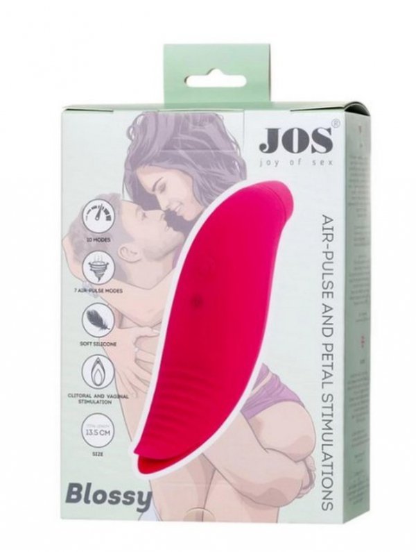 JOS Multifunctional clitoral stimulator Blossom, pink, 13.5 cm