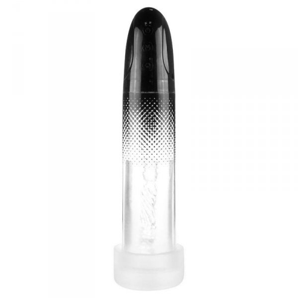 Me You Us Platinum Duo Automatic Pump Masturbator Clear/Black