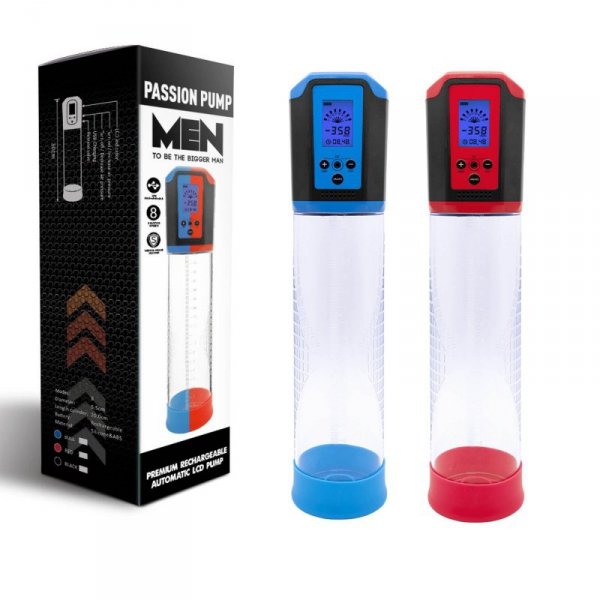 PASSION PUMP, PREMIUM RECHARGEABLE AUTOMATIC LCD PUMP