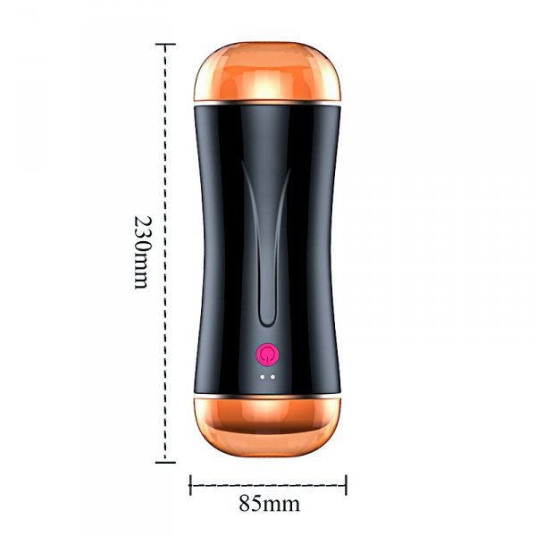 Masturbator-Vibrating Masturbation Cup USB 10 function + Interactive Function / Double Ends