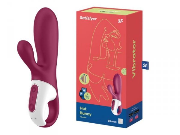 Satisfyer Hot Bunny Connect App - podgrzewany wibrator króliczek z aplikacją