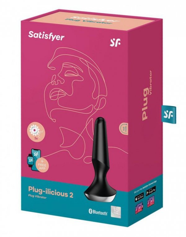 Satisfyer Plug - Vibrator ilicious 2 - plug wibrujący (czarny)