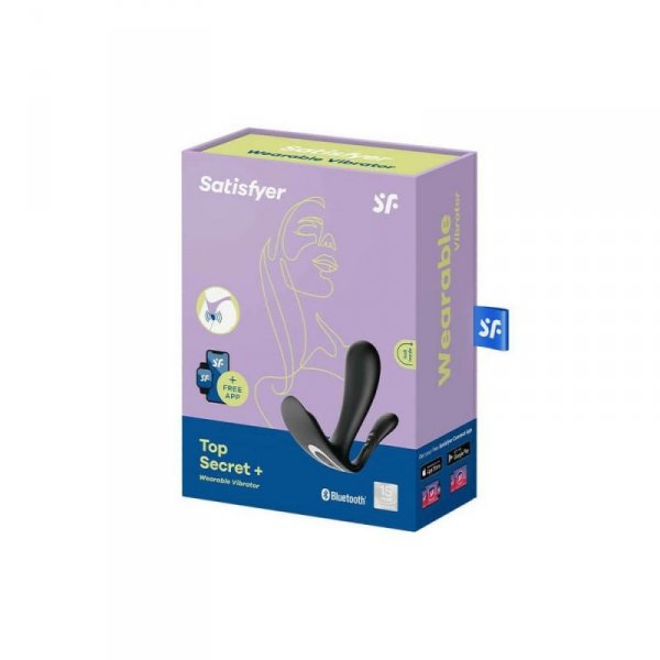 Satisfyer Wibrator-Top Secret + (Black) - wibrator (czarny)
