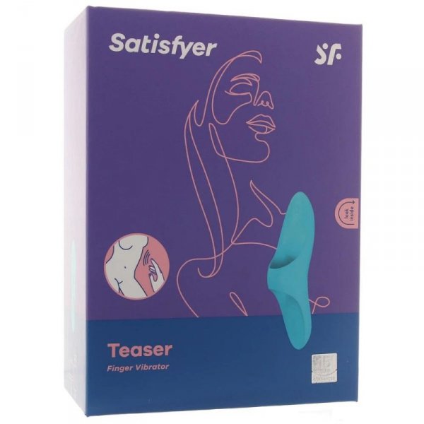 Satisfyer Stymulator - Teaser Finger Vibrator - wibrator (niebieski)