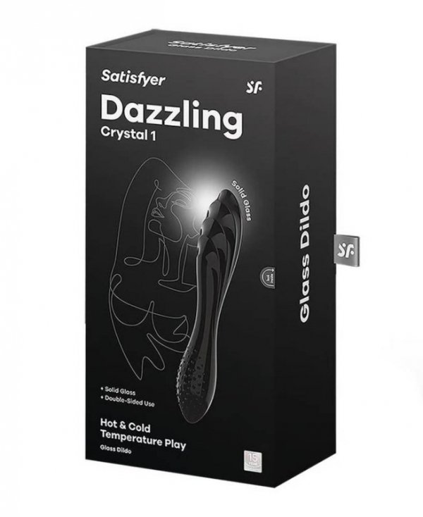 Dazzling Crystal 1 (black) - dildo (czarny)