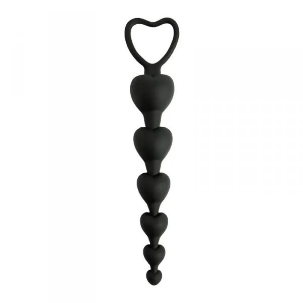 ANAL BEADS black heart