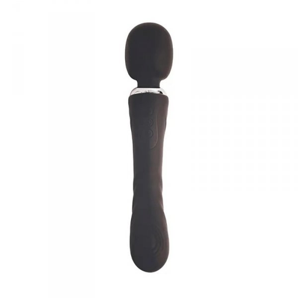Black clitoral and G-spot vibrator