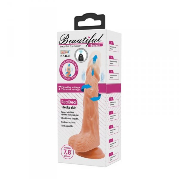 BAILE - Bodach 7,8&#039;&#039;, 7 vibration functions 7 rotation functions Thrusting Wireless remote control Suction base