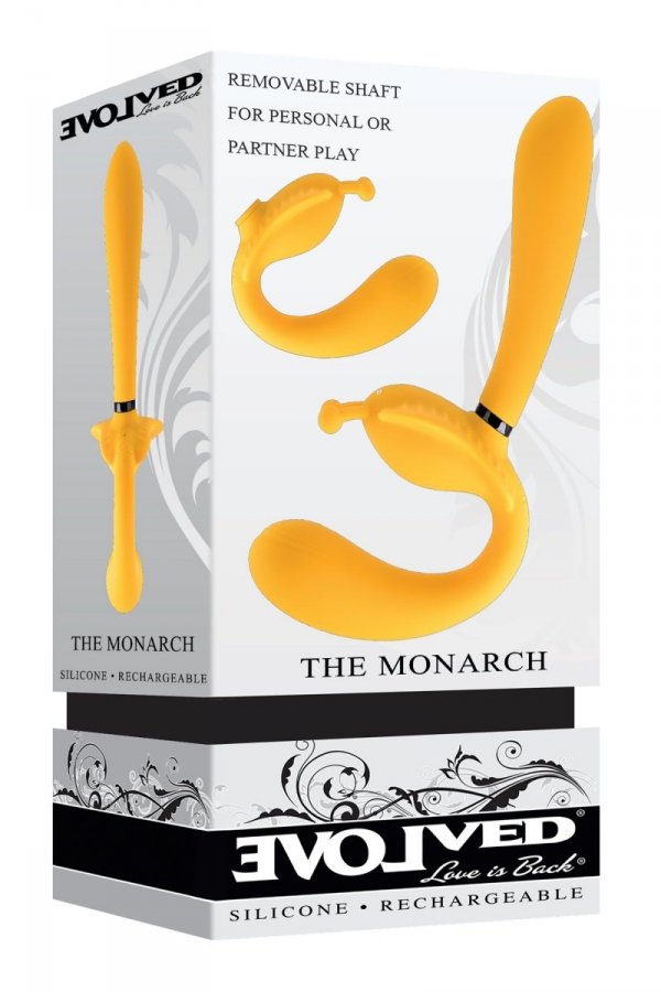 EVOLVED THE MONARCH - wibrator (żółty)