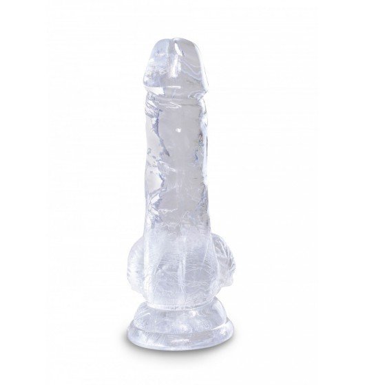 King Cock anal dildo - 5'' Cock with Balls sztuczny penis (przezroczyste) 