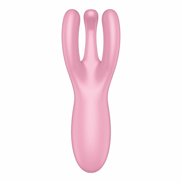 Satisfyer Threesome 4 Connect App Pink - masażer łechtaczki (różowy)