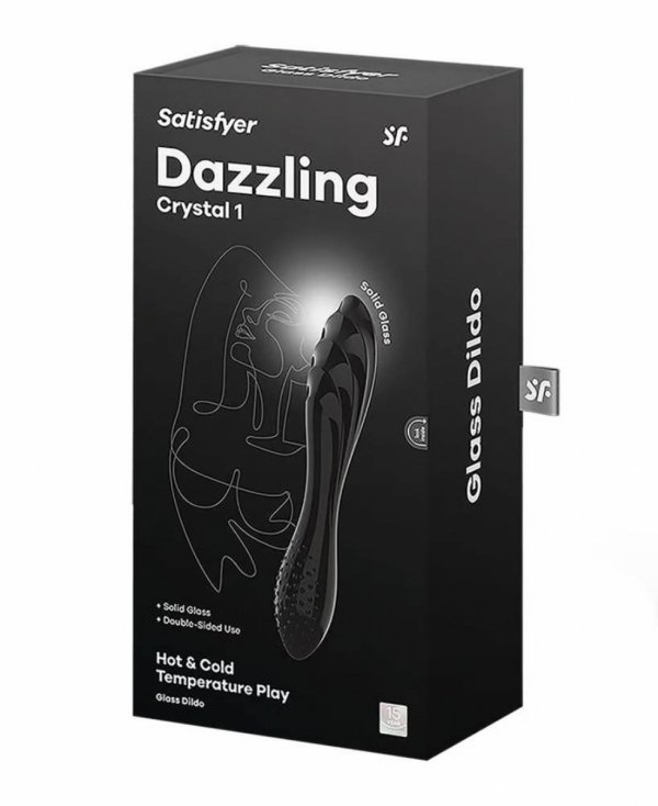 Dazzling Crystal 1 (black) - dildo (czarny)
