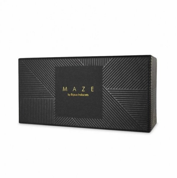 Bijoux Indiscrets MAZE Shorts Garters - skóropodobne podwiązki (brązowy)