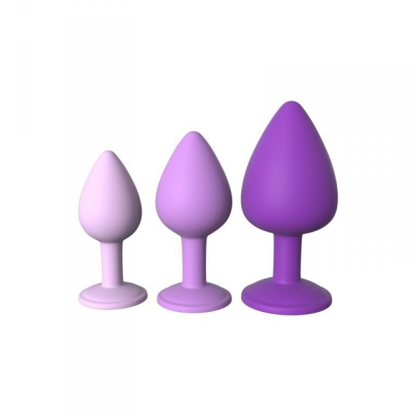 Her Little Gems Trainer Set - zestaw korków analnych (fioletowe)