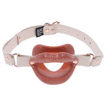Sportsheets S&amp;M Peaches ‘n CreaMe Silicone Lips Cream &amp; Orange  (pudrowy róż)