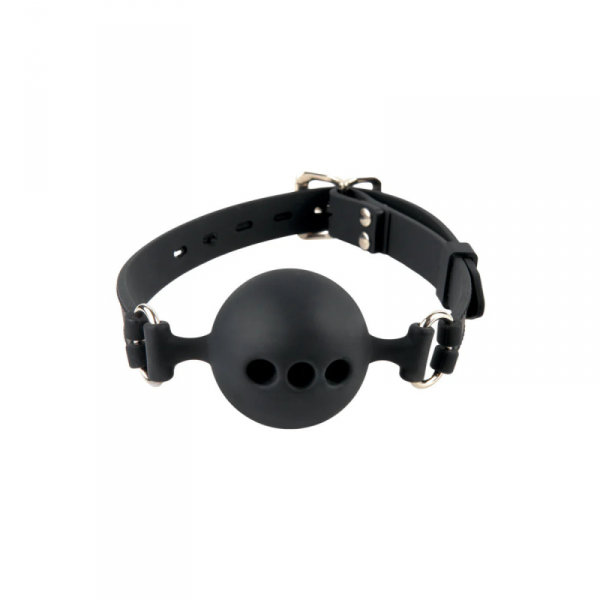 Fetish Fantasy Knebel BDSM Extreme Silicone Breathable Ball Gag Small - knebel (czarny)