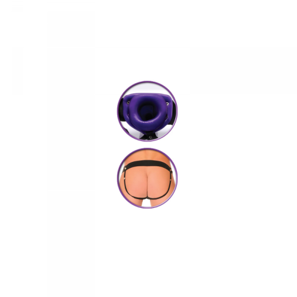 Fetish Fantasy Strap-on Series  For Him or Her Hollow Strap-On Purple (fioletowy)
