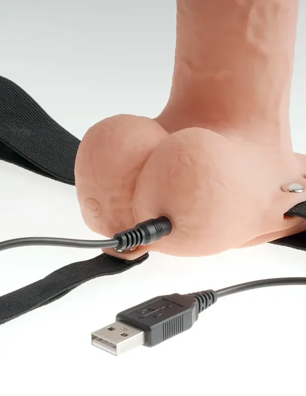 Fetish Fantasy Series  9&quot; Hollow Strap-on Light (cielisty)