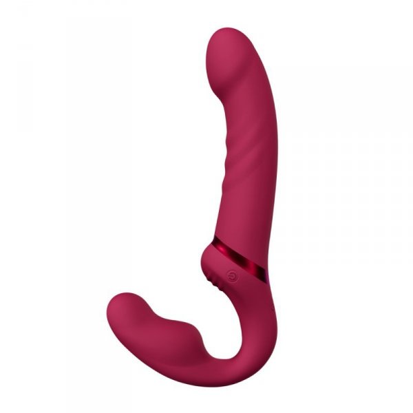 Lovense Lapis - podwójny strap-on (czerwony)