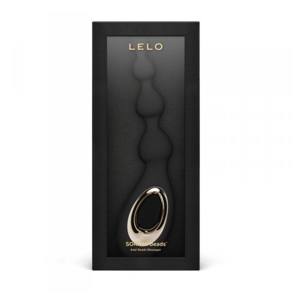 Lelo Soraya Beads Black - masażer analny (czarny)