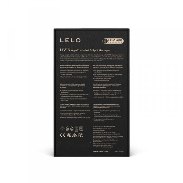 Lelo wibrator punku G Liv 3 Deep Rose - wibrator (fioletowy)