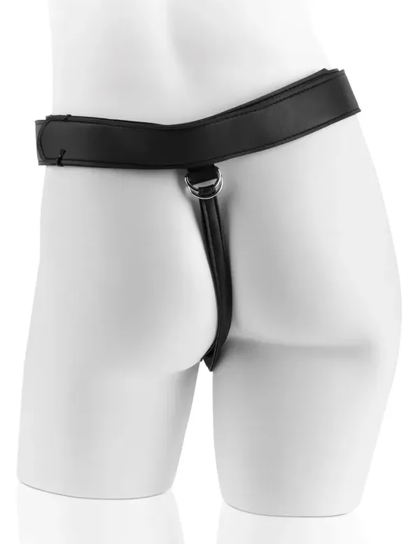 King Cock Strap on Harness with 8&quot; Cock Brown - strap-on z dildem (brązowy)