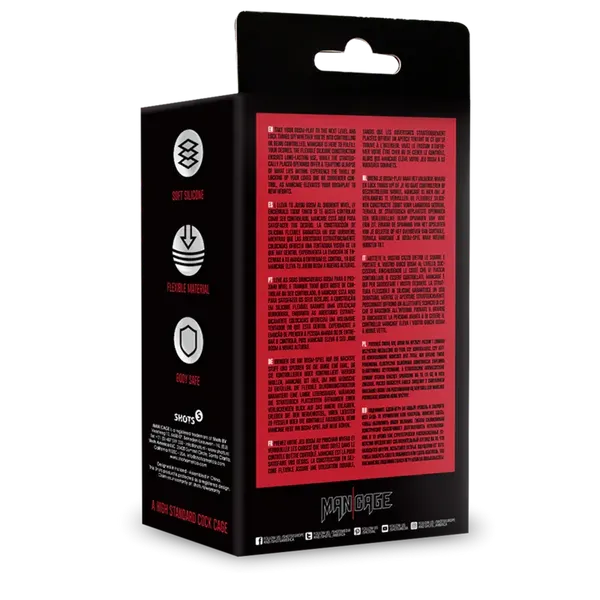 ManCage Model 27 Ultra Soft Silicone Chastity Cage Black (czarny)