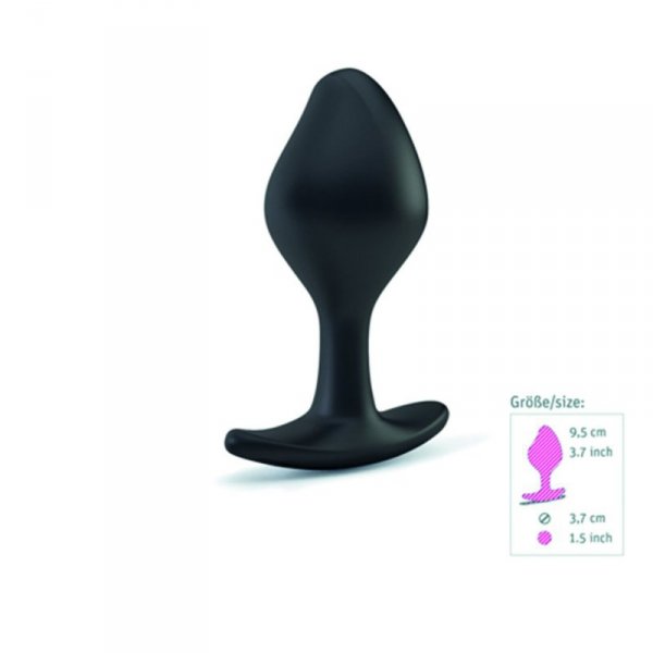 Mystim Rocking Force Buttplug S - korek analny do elektrostymulacji (czarny)