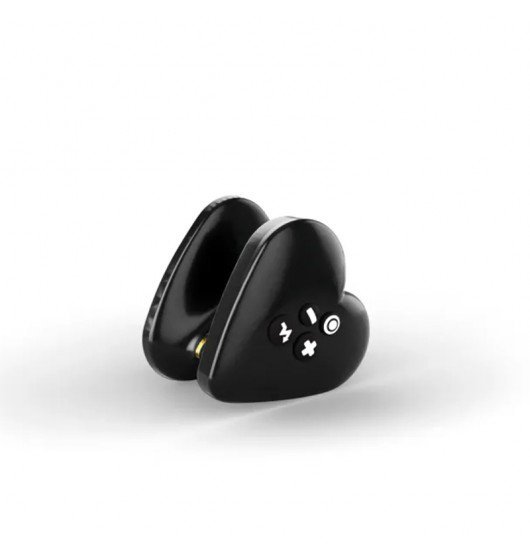 Mystim Heart's Desire eStim Lay-on Vibrator Black - masażer łechtaczki (czarny)