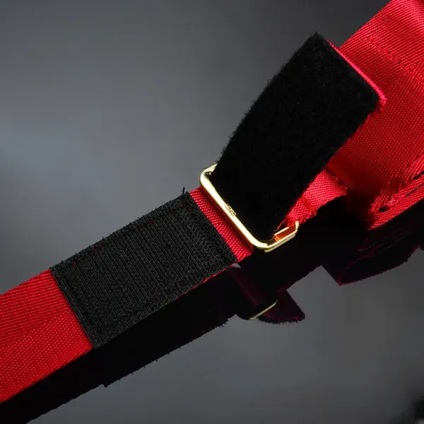 Upko uprząż Bowknot Hogtie Portable Bondage Gear (czerwony)