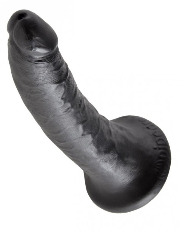 King Cock dildo - 7'' Cock sztuczny penis (czarny)