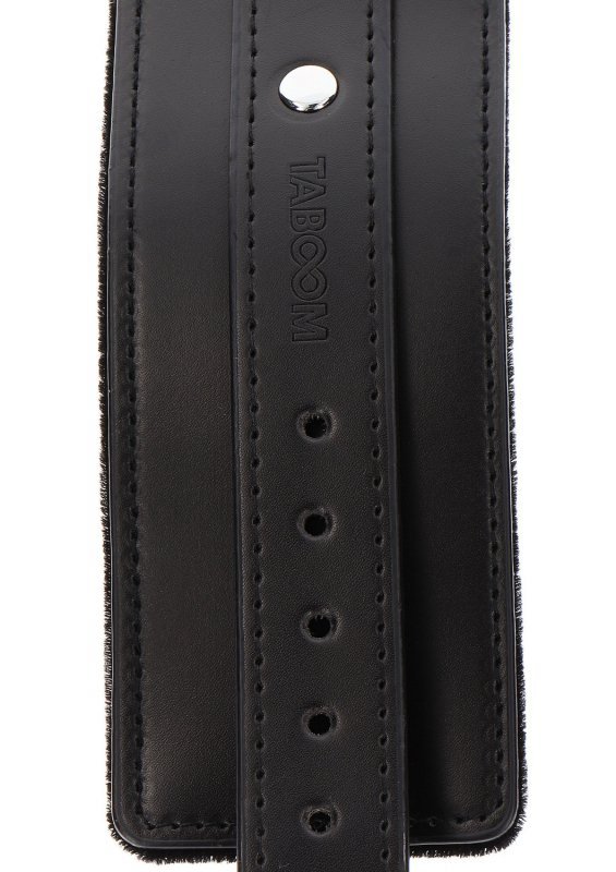 Czarne kajdanki na ręce z ekoskóry Taboom Wrist Cuffs Black
