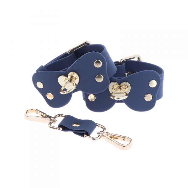 Taboom kajdanki na nadgarstki Silicone Wrist Cuff Set - kajdanki (czarny)