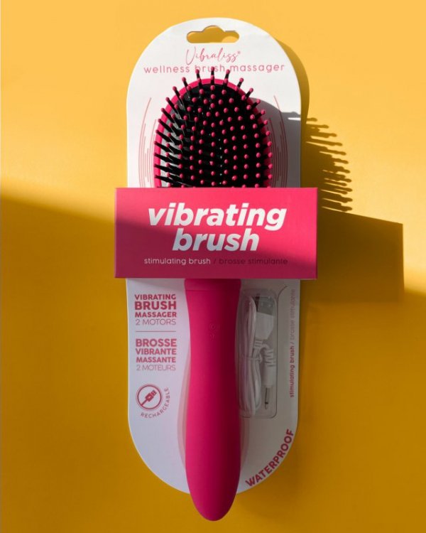 Vibraliss wibrująca szczotka do włosów Vibrating Brush Pink (różowy)